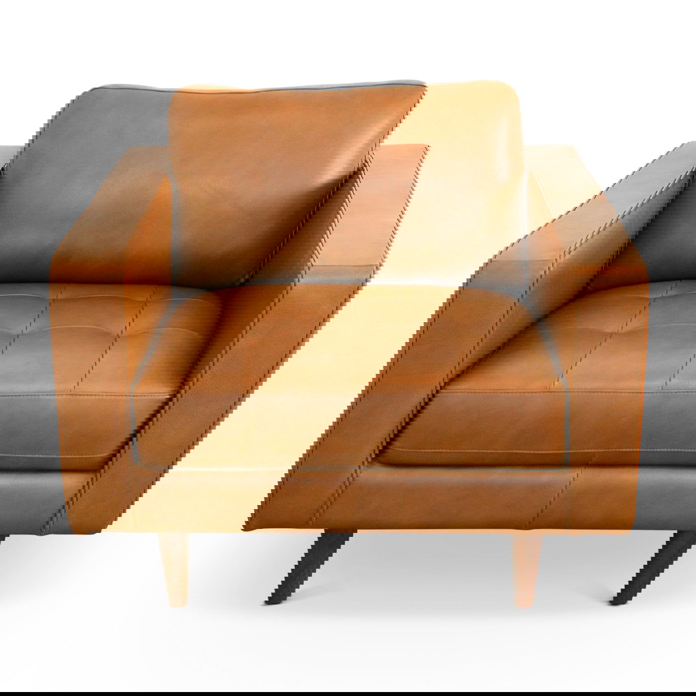 Tatum Leather Lounge Chair | Tan