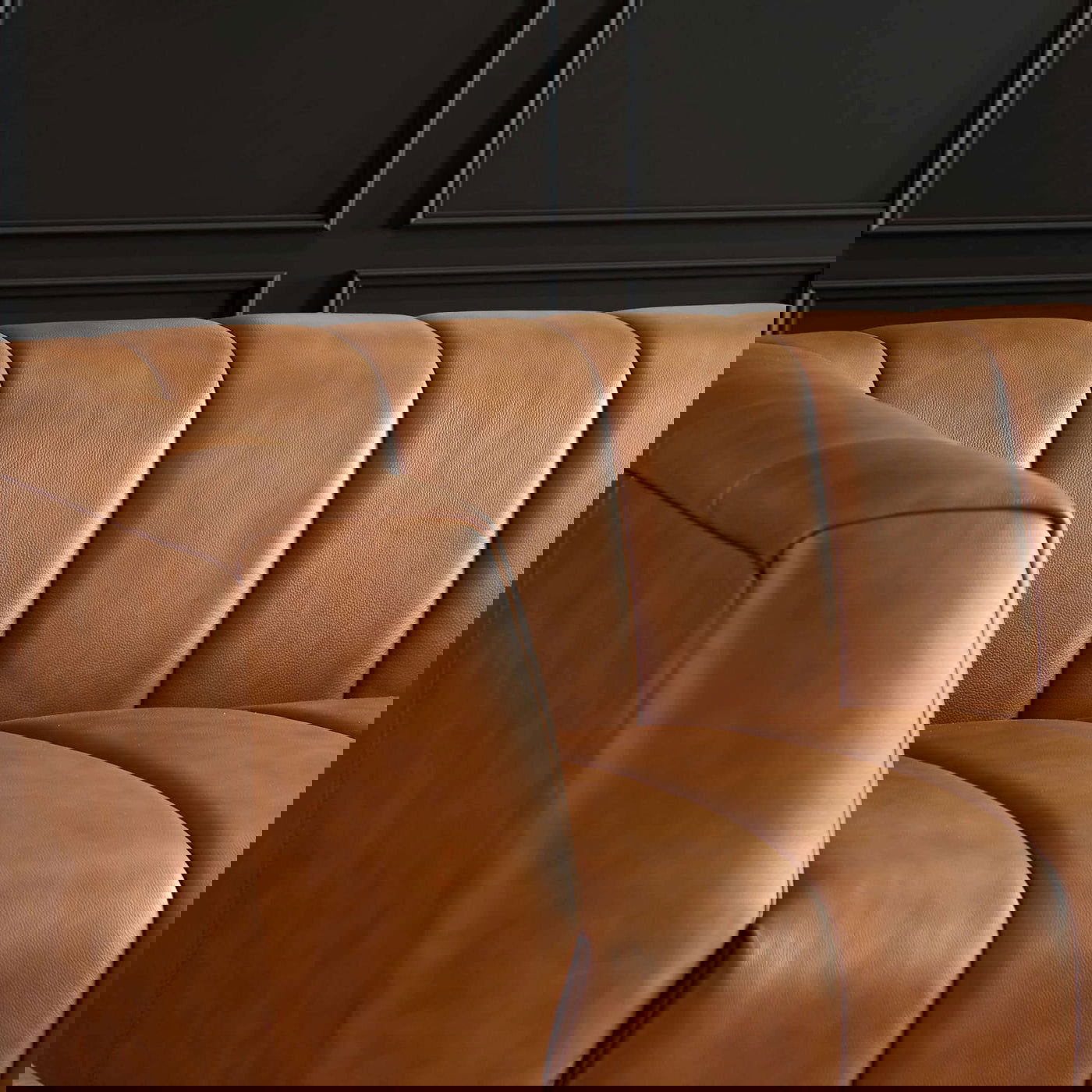 Vincent Leather Sofa | Cognac