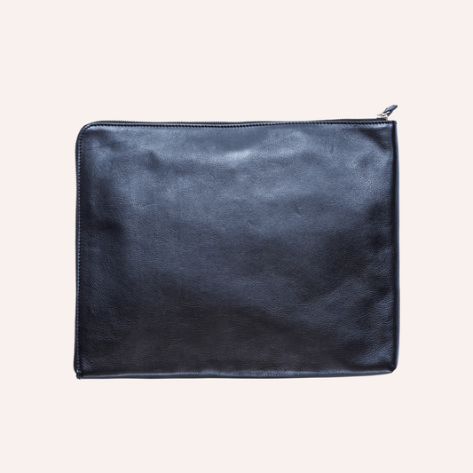 Zipper Leather Tech-Folio
