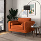 Fairfield Velvet Lounge Chair | Burnt Orange