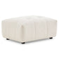 Kingston Tufted Boucle Ivory Ottoman 