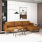 Durham Leather Sectional Sofa | Tan