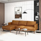 Durham Leather Sectional Sofa | Tan