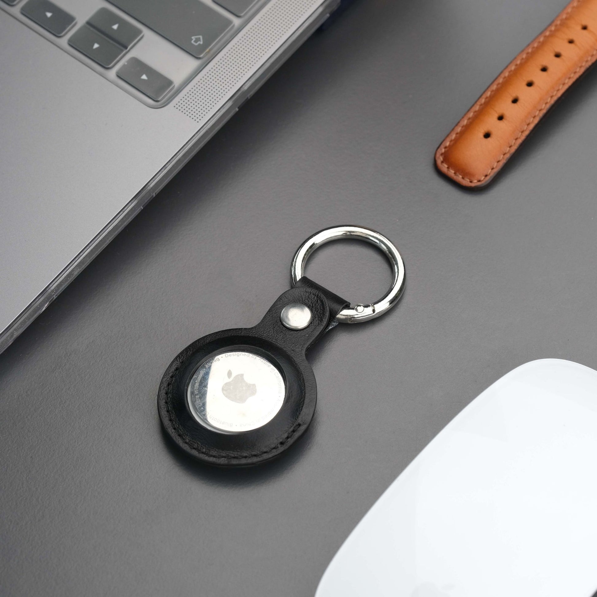 Saratoga Leather AirTag Holder